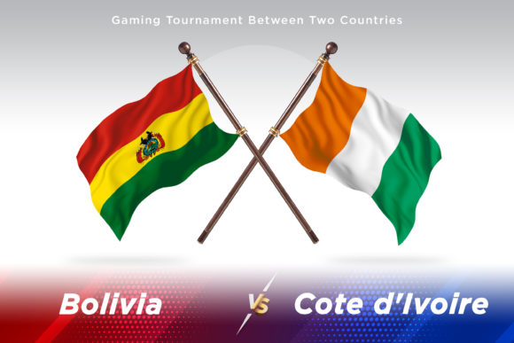 Bolivia Versus Cote D Ivoire Two Flags