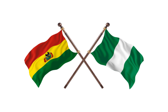 Bolivia Versus Nigeria Two Flags: A Creative Design Resource