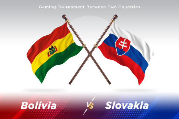 Bolivia Versus Slovakia Two Flags: A Unique Illustration for Global Design Projects