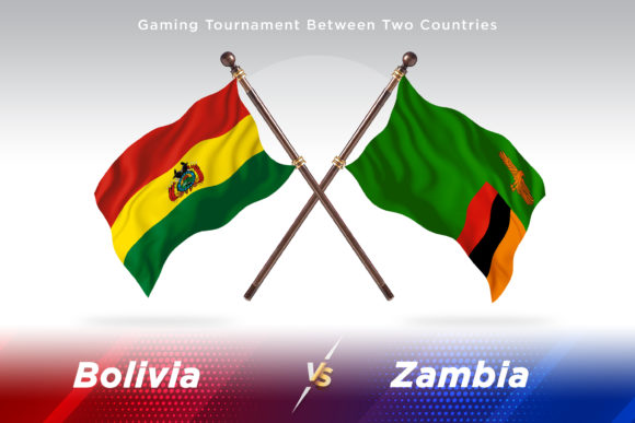 Bolivia Versus Zambia Two Flags