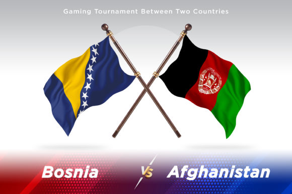 Bosnia Versus Afghanistan Two Flags