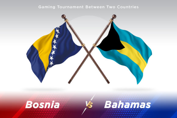 Bosnia Versus Bahamas: A Creative Exploration of Two Country Flags