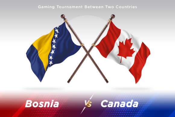 Bosnia Versus Canada Two Flags – A Visual Representation of National Identity