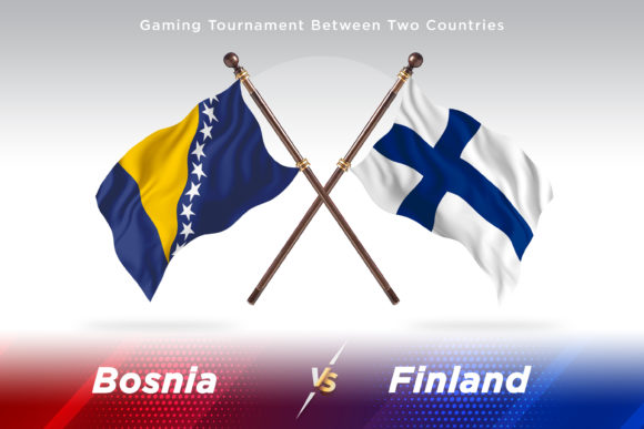 Bosnia Versus Finland Two Flags: A Creative Resource for Country Flag Comparisons and Design