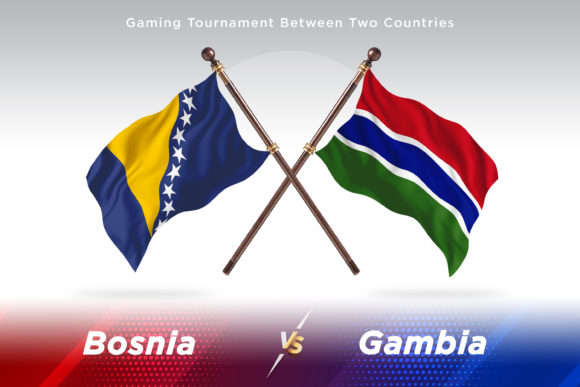Bosnia Versus Gambia Two Flags: A Visual Comparison for Designers and Educators