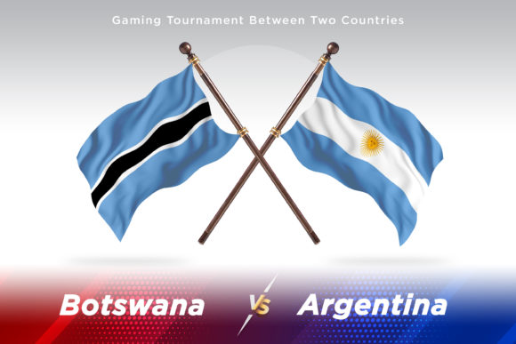 Botswana Versus Argentina Two Flags: A Creative Exploration of Country Flag Illustrations
